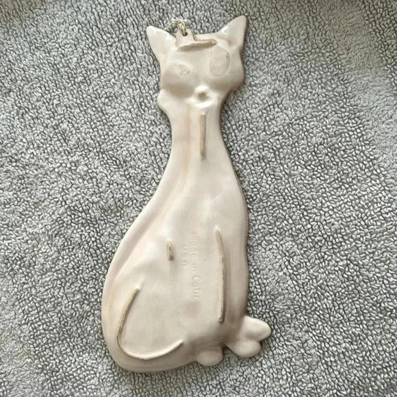 VTG 1960’s MCM 18” Made in CA Glazed Siamese Cat Wall Hanging/Tray - Picture 4 of 7